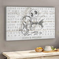Personalized Love Is Patient Canvas Art for Couples Gift Canvas and Poster GradoCreations
