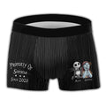 Personalized Men's Boxer Briefs Custom Couple Gift with Names Men Boxer Briefs GradoCreations