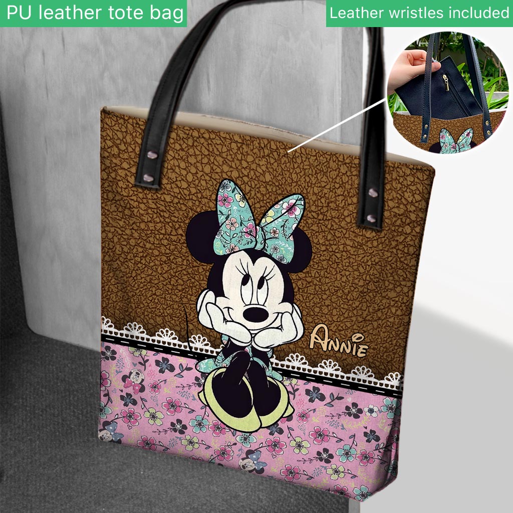 Personalized Tote Bag with Sweet Mouse Ears Gift for Mom Tote Bag GradoCreations