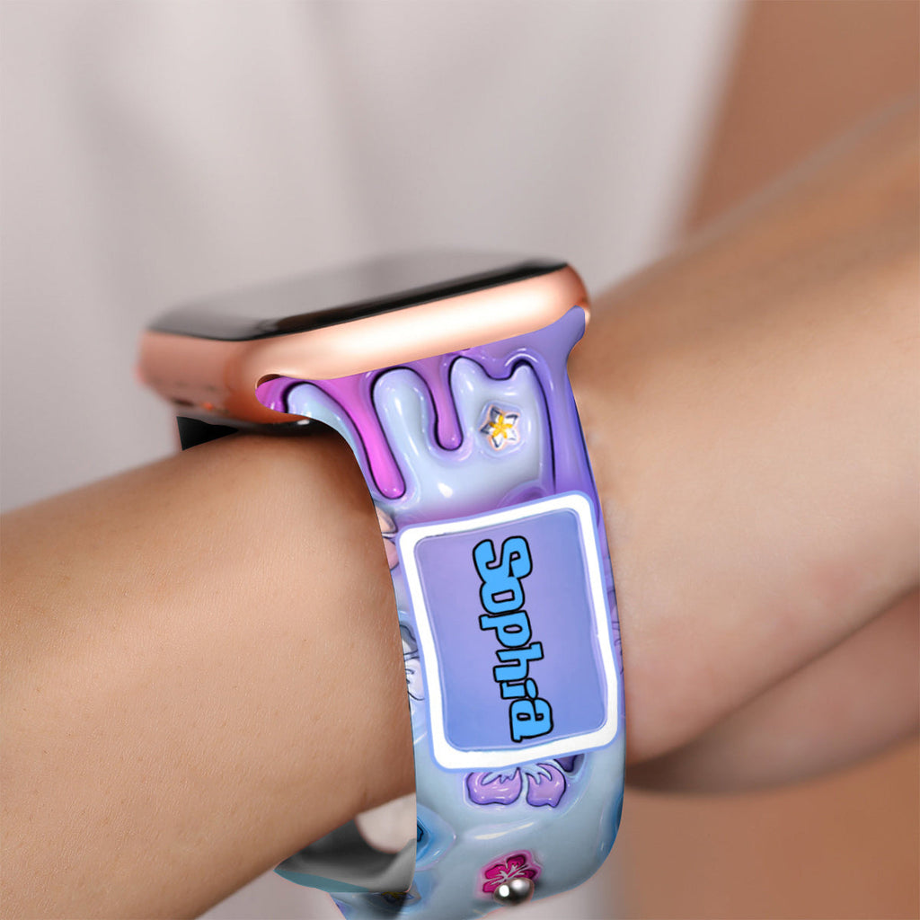 Personalized Ohana Apple Watch Band Custom Name Gift Apple Watch Band GradoCreations