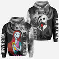 Personalized Nightmare All Over Hoodie for Couples | Custom Name Gift All Over Shirt GradoCreations