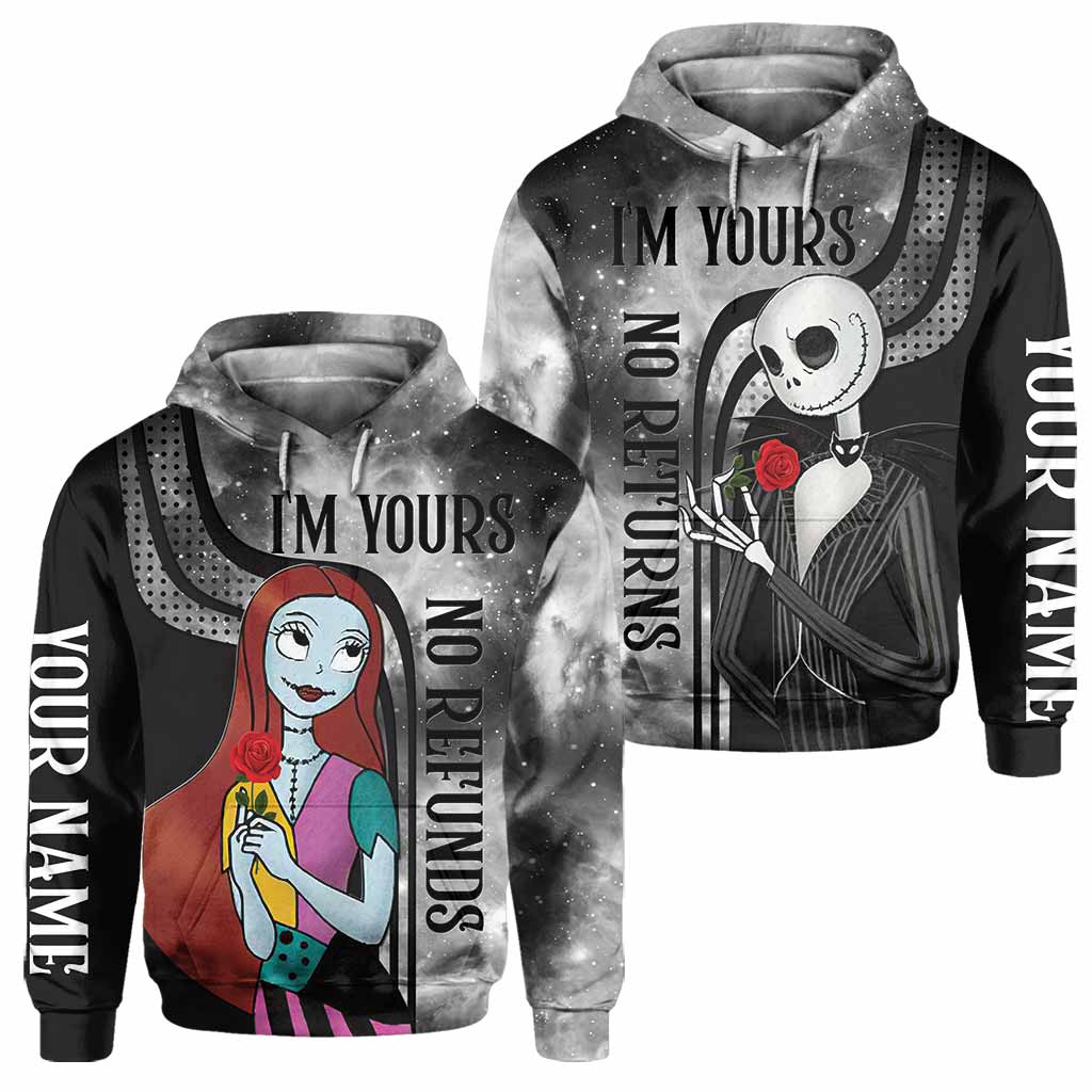 Personalized Nightmare All Over Hoodie for Couples | Custom Name Gift All Over Shirt GradoCreations