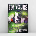 Personalized Dragon Poster Custom Names Unique Gift Canvas and Poster GradoCreations