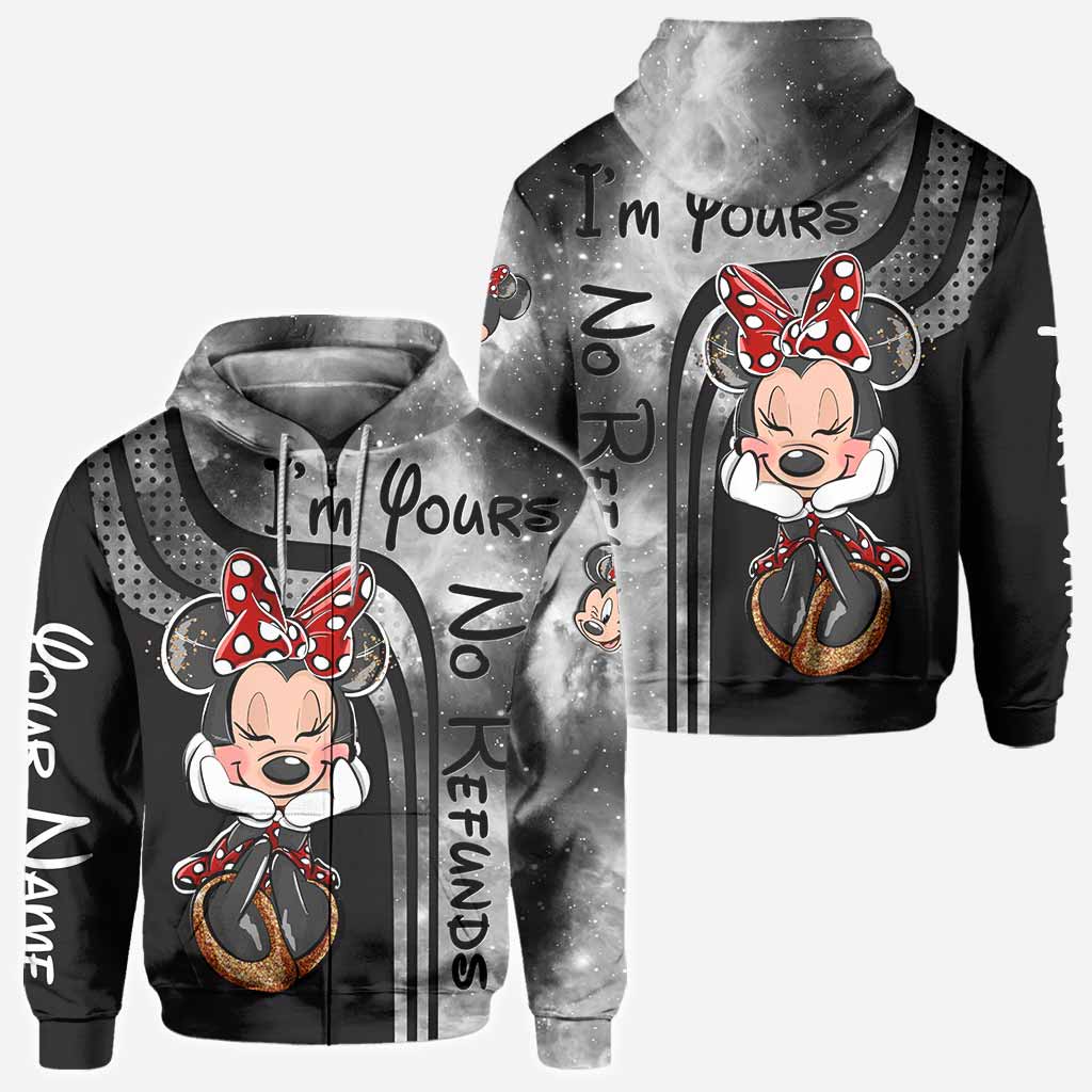 Personalized Mickey Mouse All Over T-shirt and Hoodie Gift for Couples All Over Shirt GradoCreations