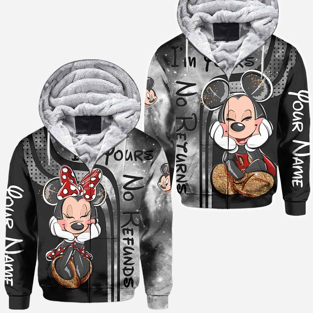 Personalized Mickey Mouse All Over T-shirt and Hoodie Gift for Couples All Over Shirt GradoCreations