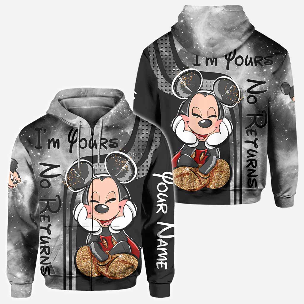 Personalized Mickey Mouse All Over T-shirt and Hoodie Gift for Couples All Over Shirt GradoCreations