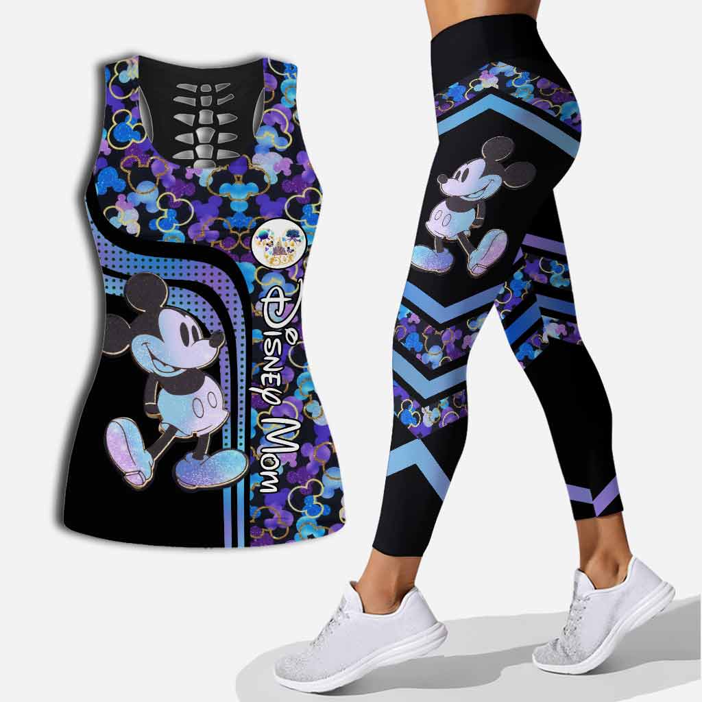 Personalized Disney Mom Hollow Tank & Leggings Set Gift Idea Hollow Tank & Leggings GradoCreations