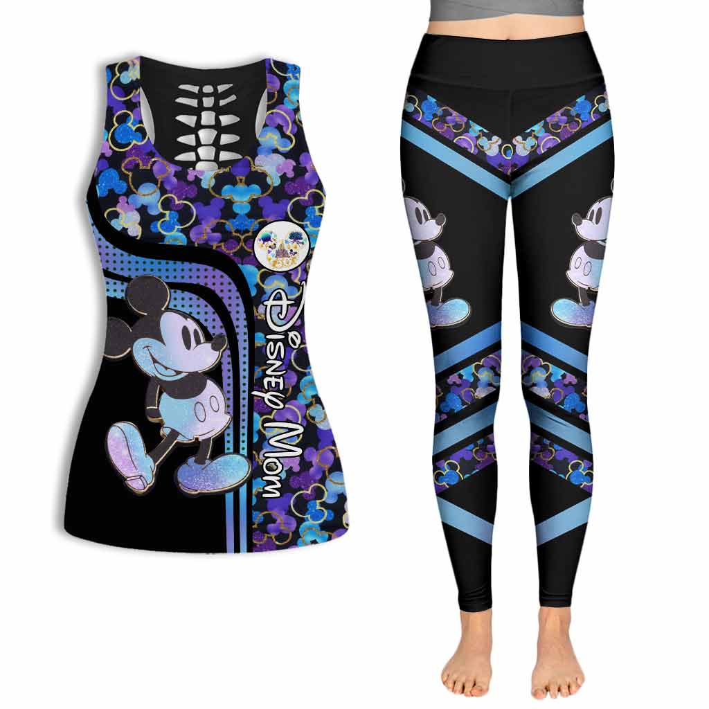 Personalized Disney Mom Hollow Tank & Leggings Set Gift Idea Hollow Tank & Leggings GradoCreations