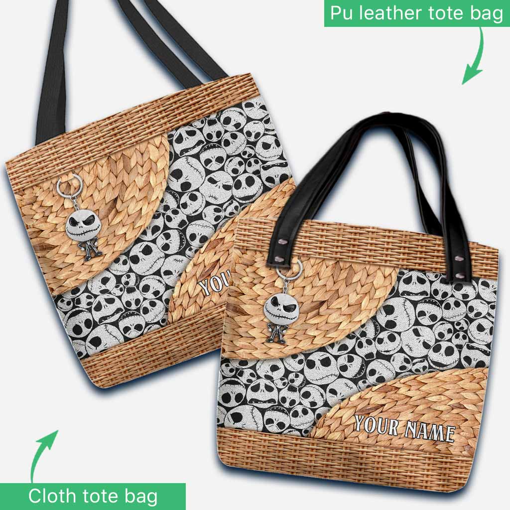 Personalized Nightmare Tote Bag with 3D Skull Pattern for Unique Gift Tote Bag GradoCreations