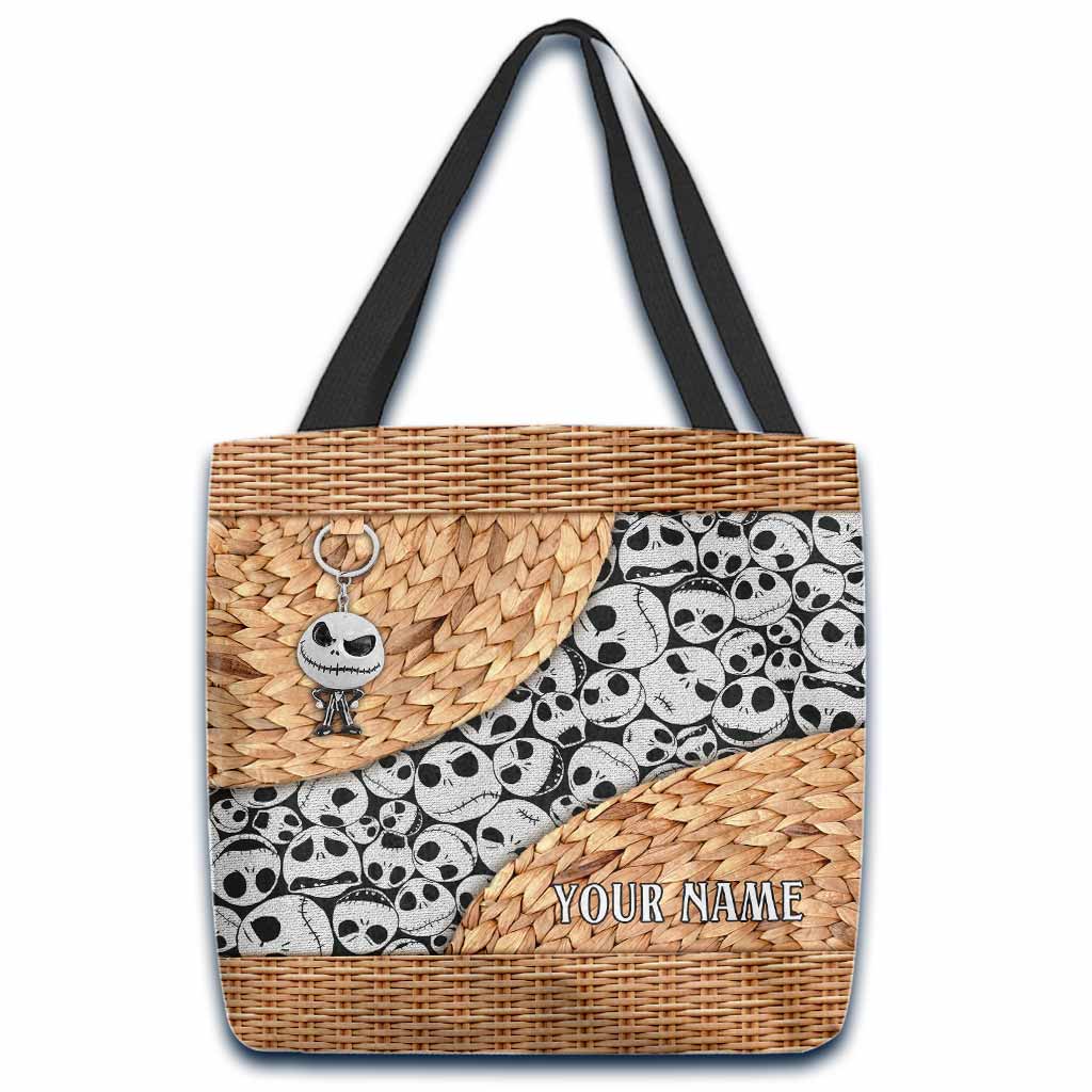 Personalized Nightmare Tote Bag with 3D Skull Pattern for Unique Gift Tote Bag GradoCreations