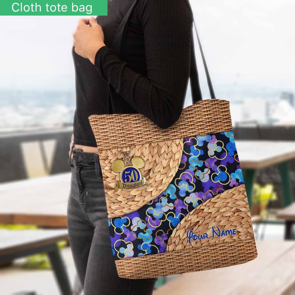 Personalized 50th Anniversary Mouse Ears Tote Bag Custom Name Tote Bag GradoCreations