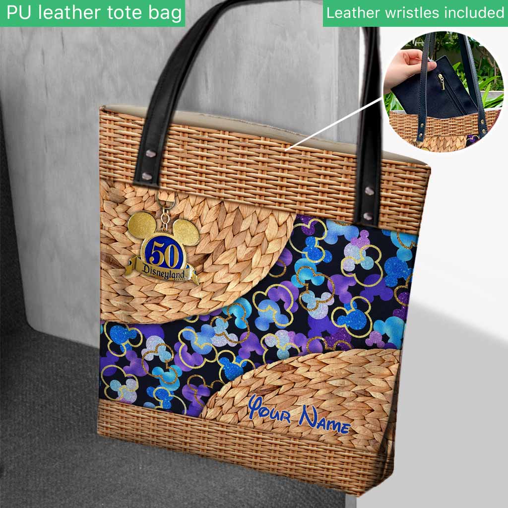 Personalized 50th Anniversary Mouse Ears Tote Bag Custom Name Tote Bag GradoCreations