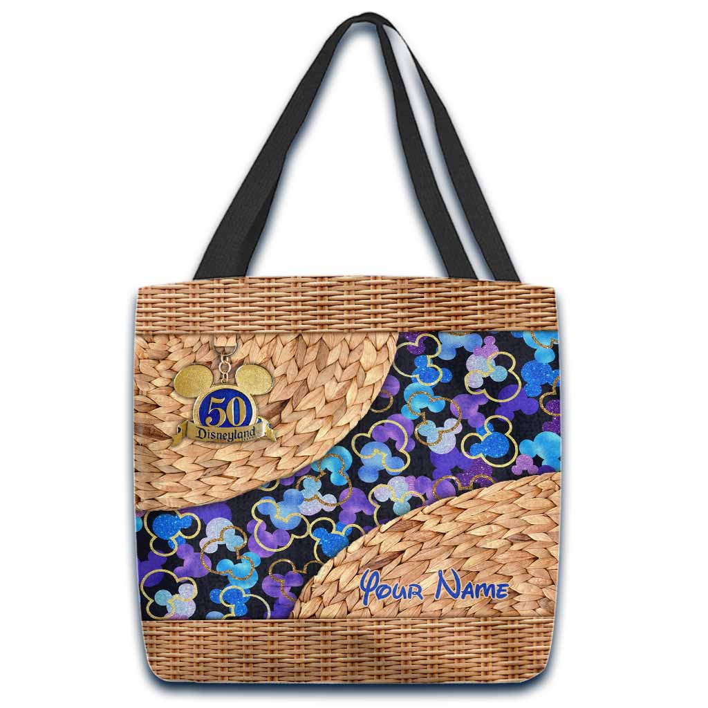 Personalized 50th Anniversary Mouse Ears Tote Bag Custom Name Tote Bag GradoCreations