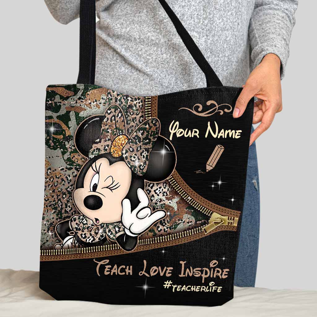 Personalized Teacher Tote Bag with Custom Name & Design Tote Bag GradoCreations