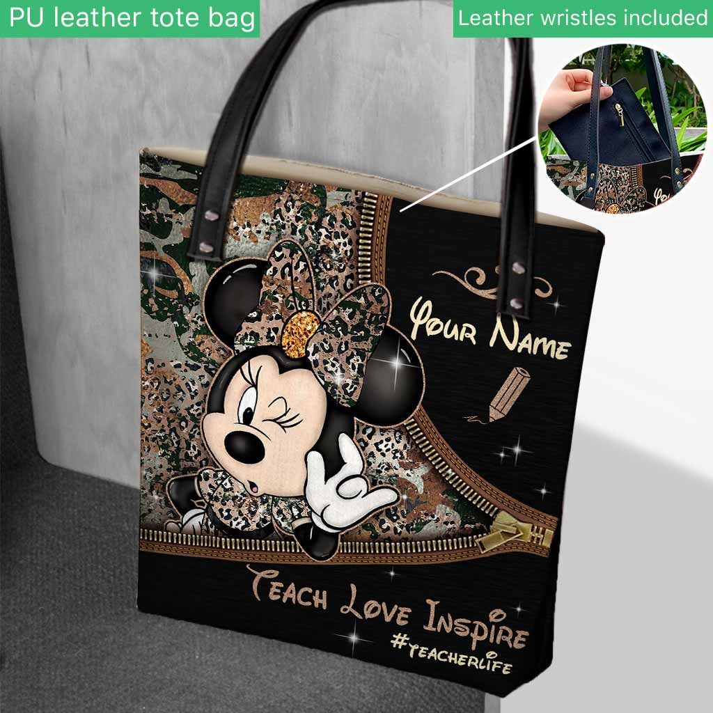 Personalized Teacher Tote Bag with Custom Name & Design Tote Bag GradoCreations