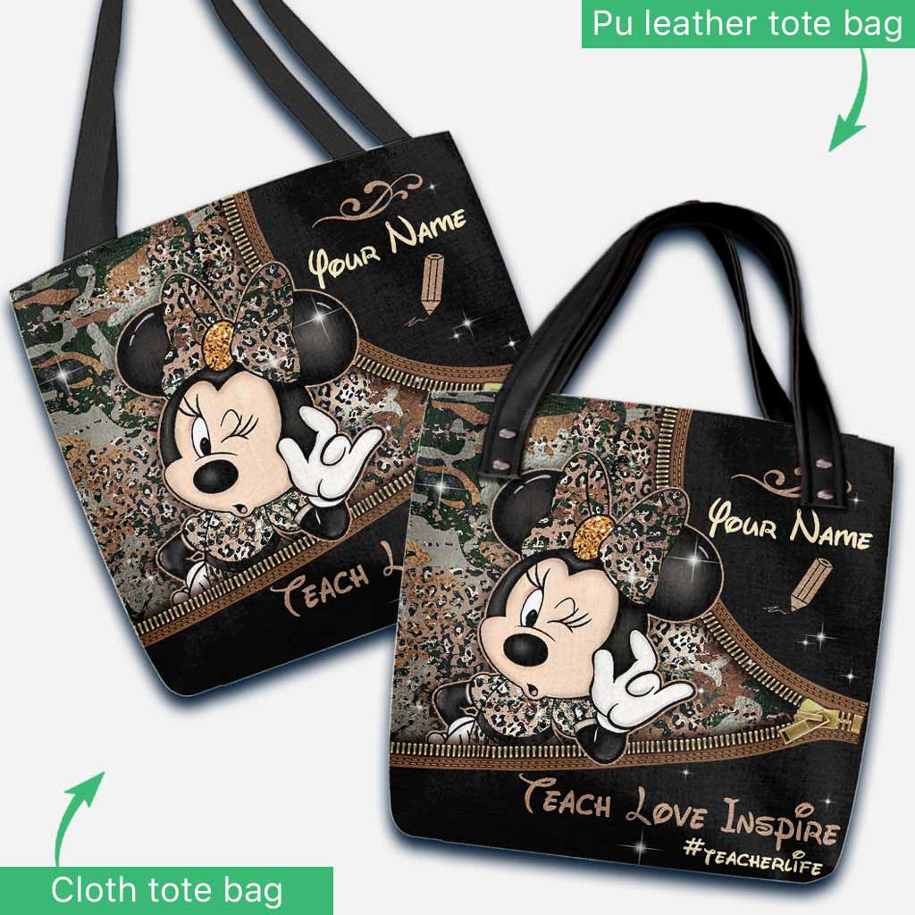 Personalized Teacher Tote Bag with Custom Name & Design Tote Bag GradoCreations
