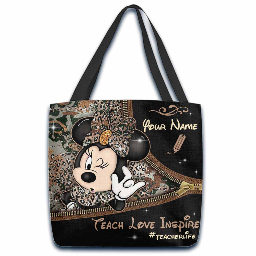 Personalized Teacher Tote Bag with Custom Name & Design Tote Bag GradoCreations