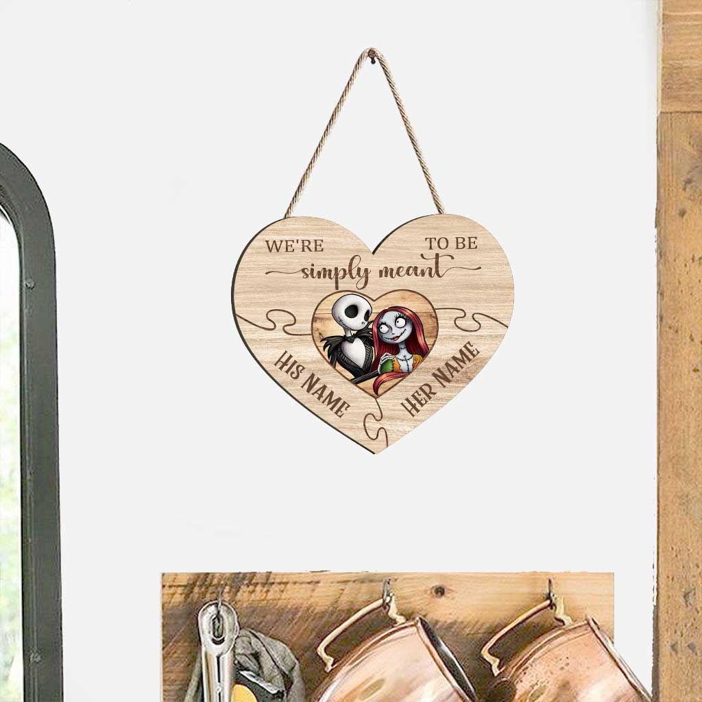 Personalized Puzzle Heart Wood Sign Custom Names Gift for Couple Wood Sign GradoCreations