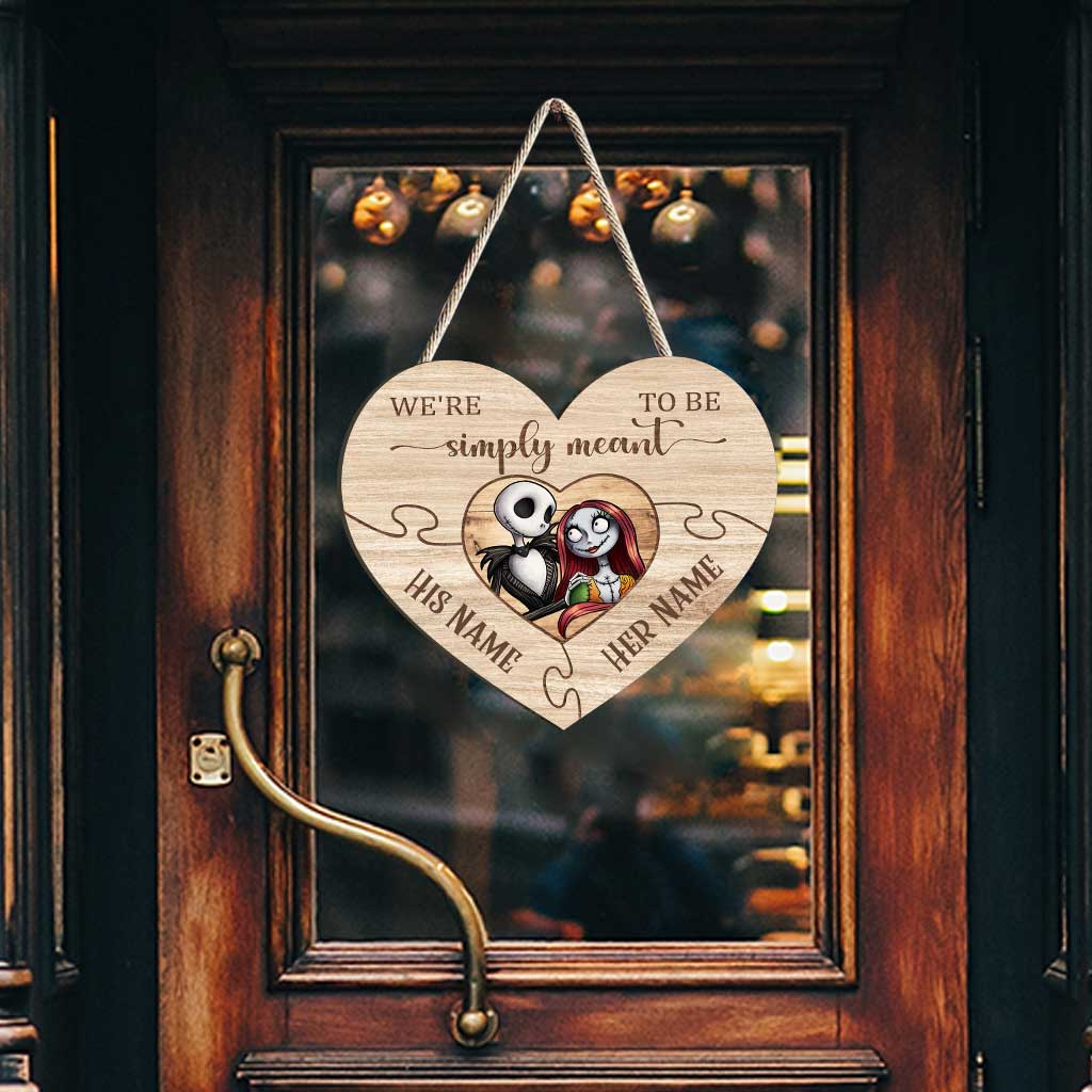 Personalized Puzzle Heart Wood Sign Custom Names Gift for Couple Wood Sign GradoCreations