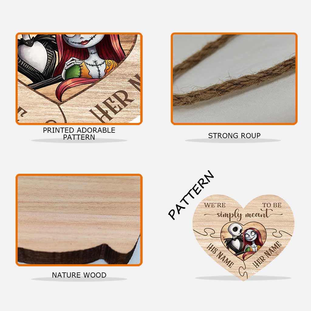 Personalized Puzzle Heart Wood Sign Custom Names Gift for Couple Wood Sign GradoCreations