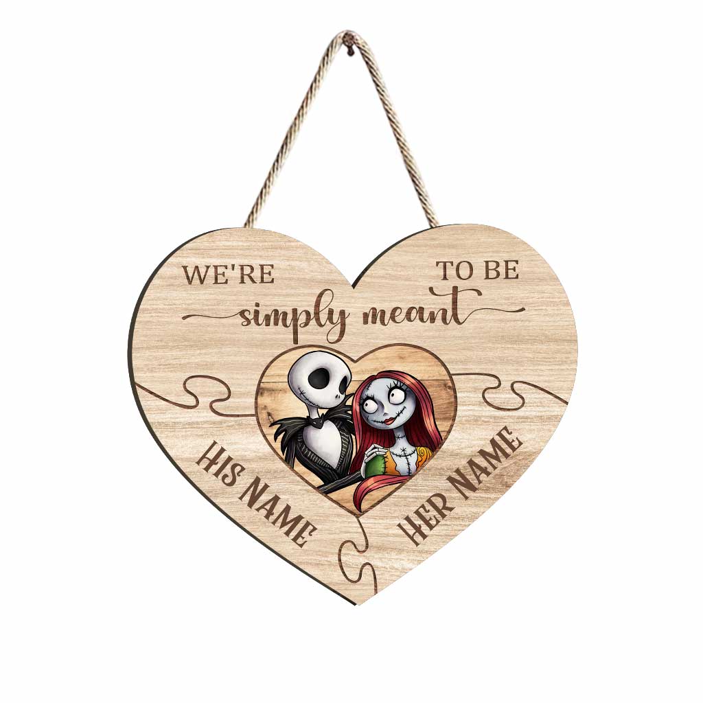 Personalized Puzzle Heart Wood Sign Custom Names Gift for Couple Wood Sign GradoCreations