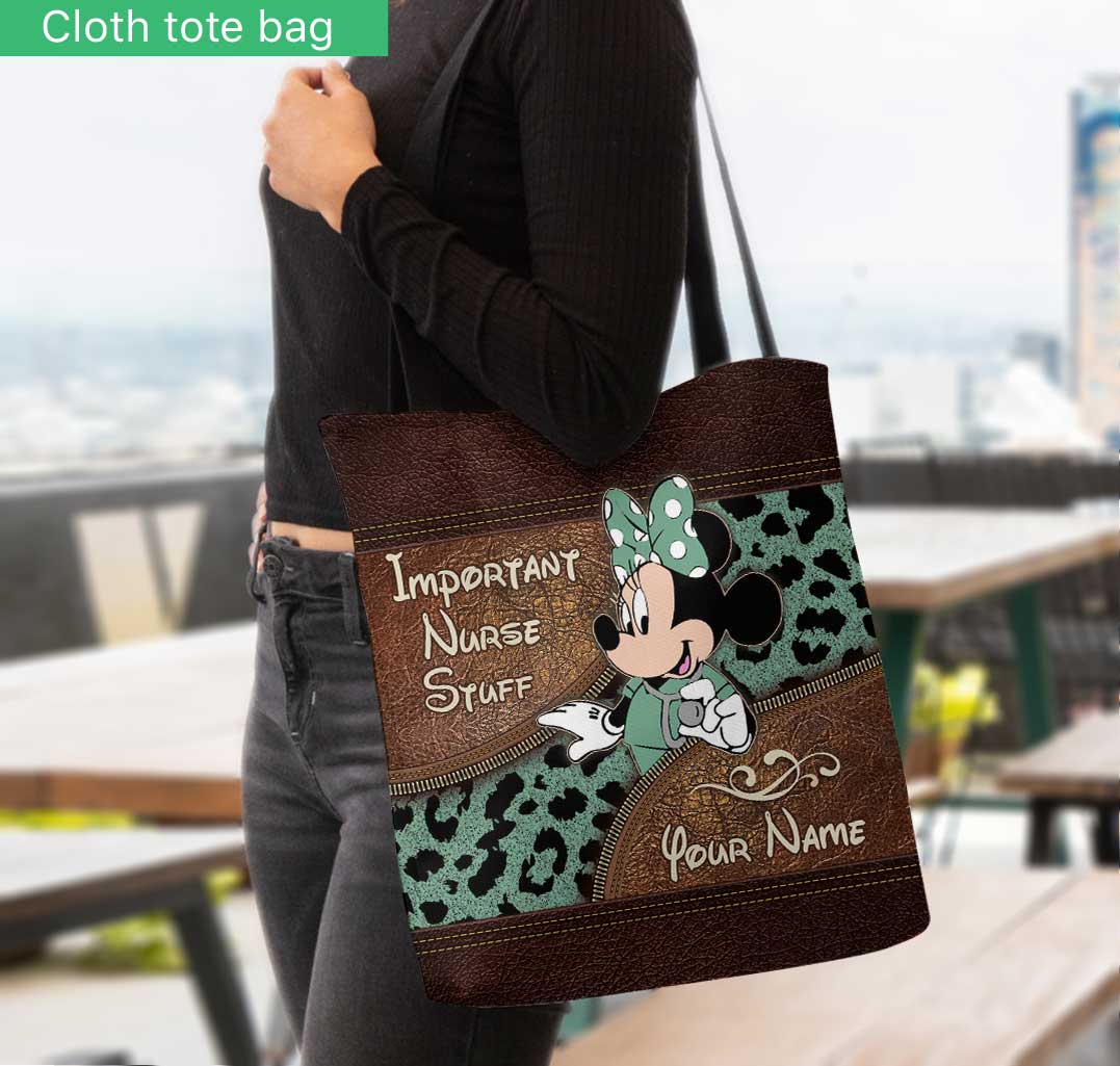 Personalized Tote Bag for Nurses with Custom Name Gift Tote Bag GradoCreations