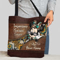 Personalized Tote Bag for Teachers with Custom Name Gift Tote Bag GradoCreations