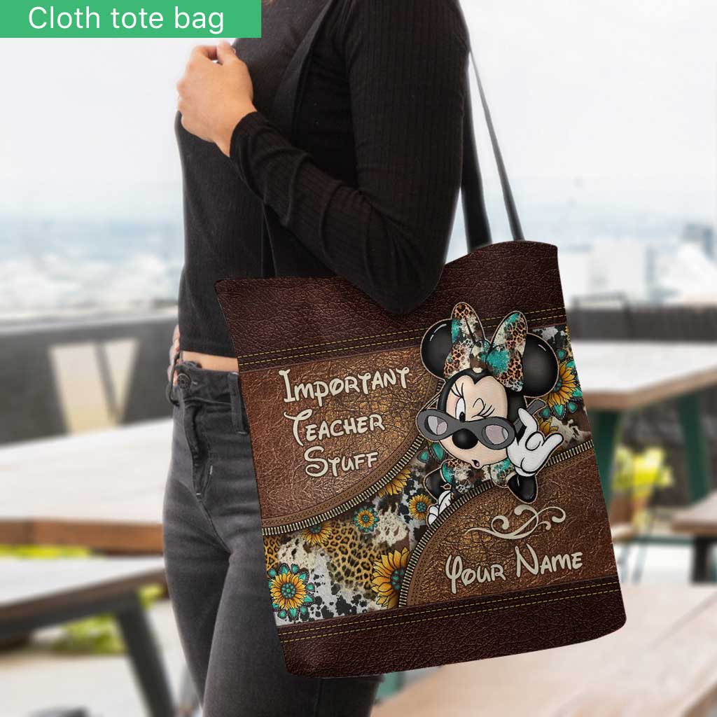 Personalized Tote Bag for Teachers with Custom Name Gift Tote Bag GradoCreations
