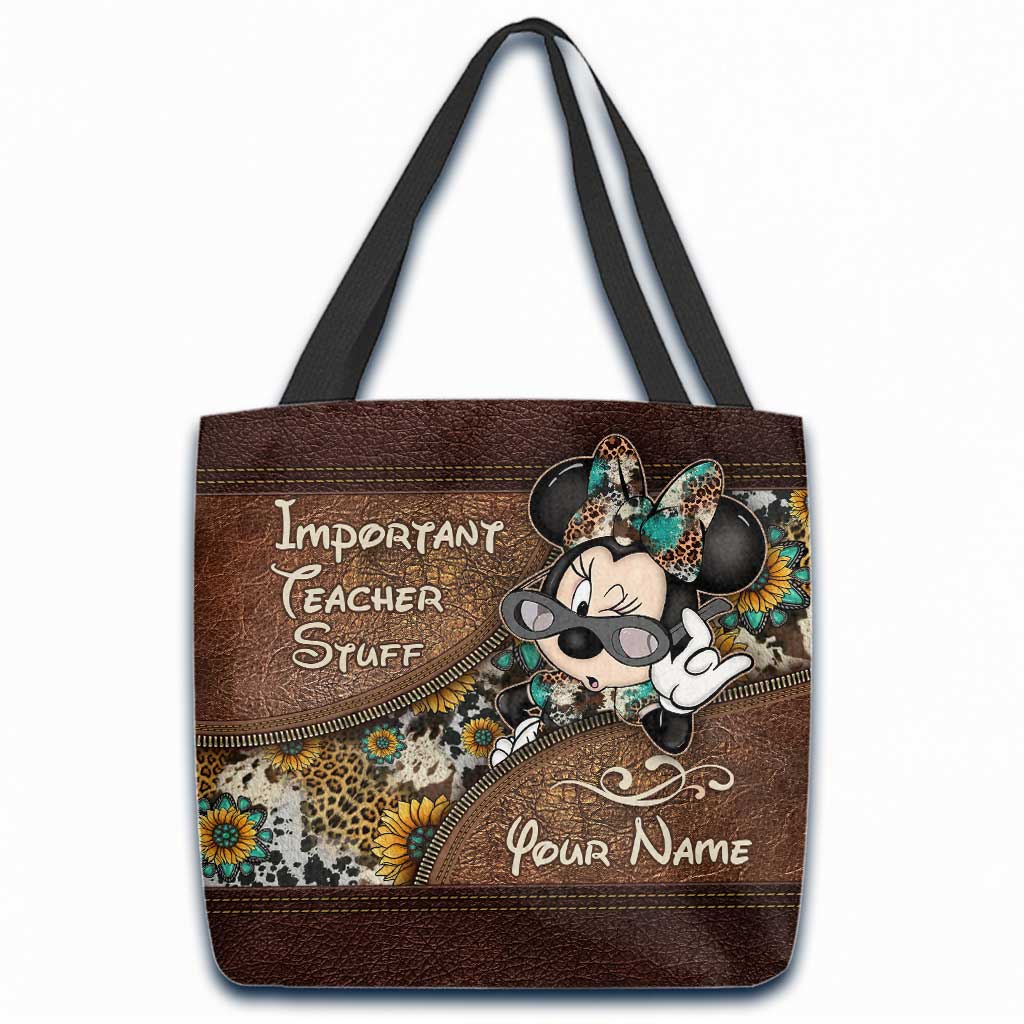 Personalized Tote Bag for Teachers with Custom Name Gift Tote Bag GradoCreations