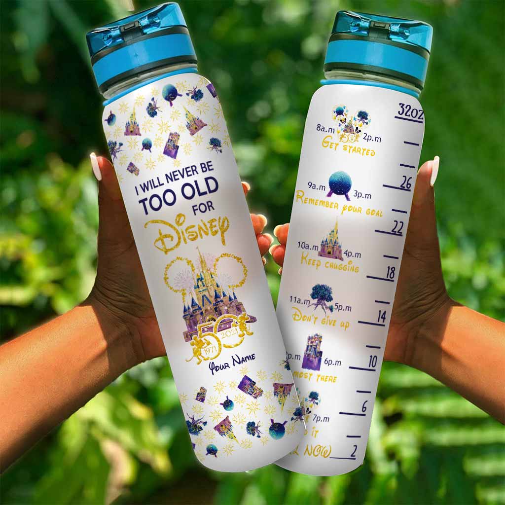 Personalized Disney Water Tracker Bottle Custom Name Gift Water Tracker Bottle GradoCreations