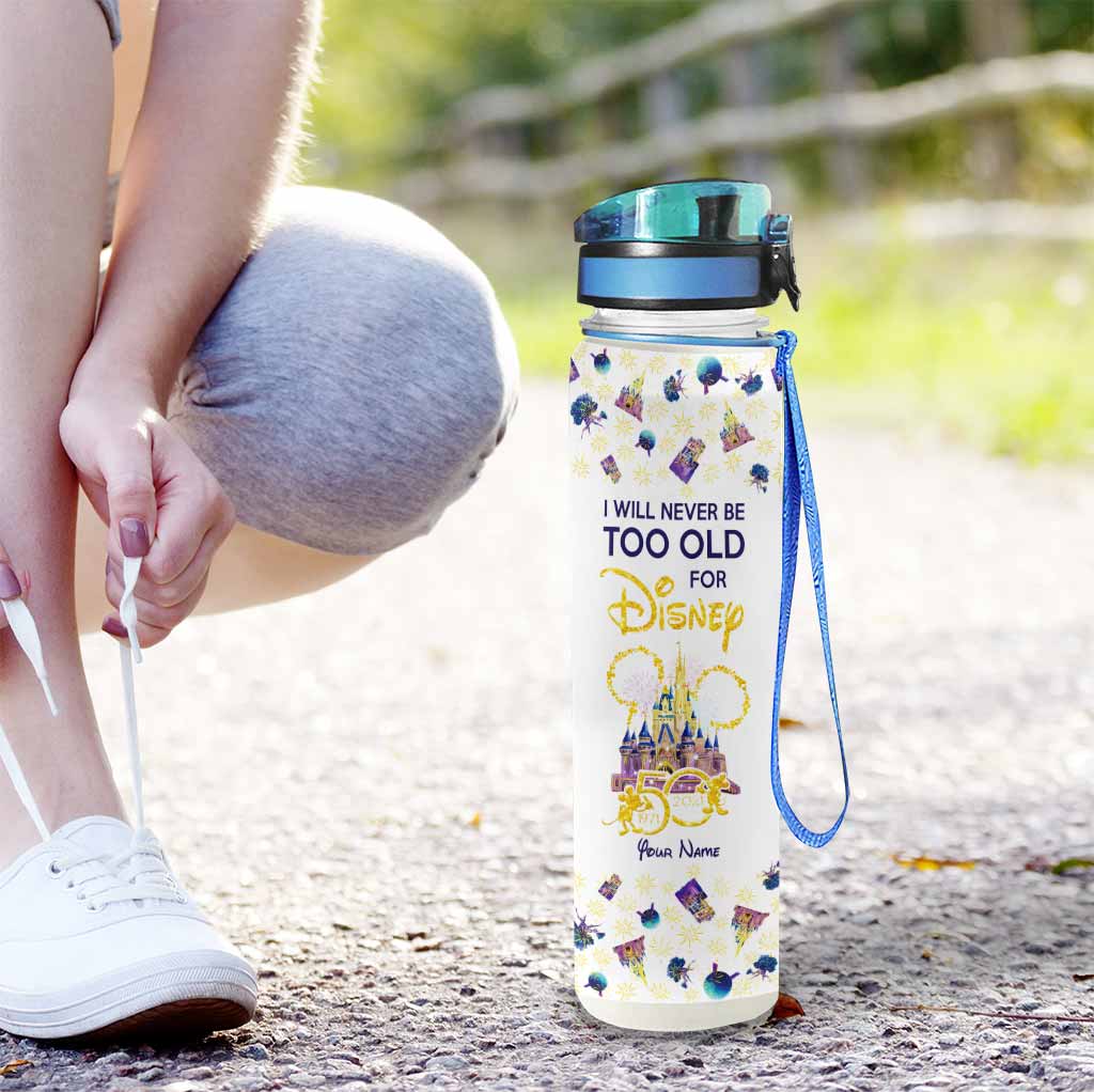 Personalized Disney Water Tracker Bottle Custom Name Gift Water Tracker Bottle GradoCreations