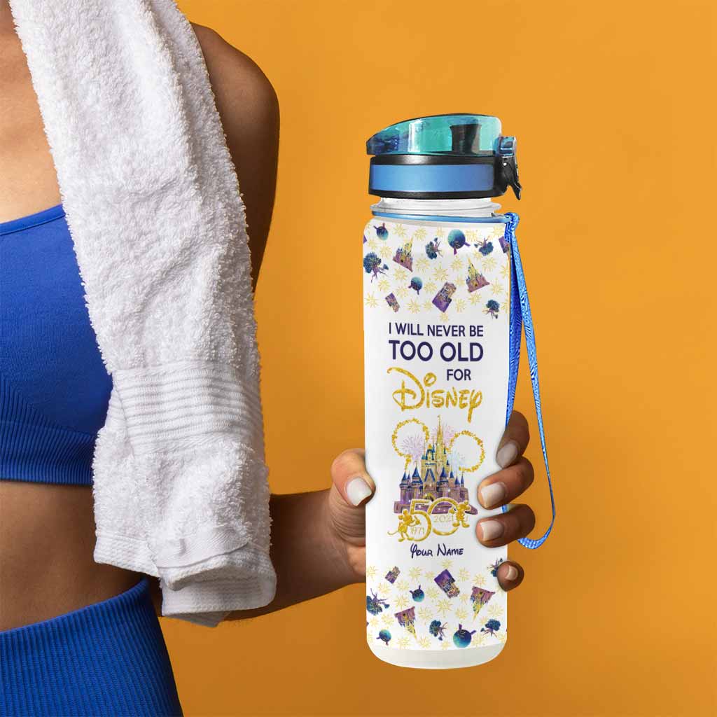 Personalized Disney Water Tracker Bottle Custom Name Gift Water Tracker Bottle GradoCreations