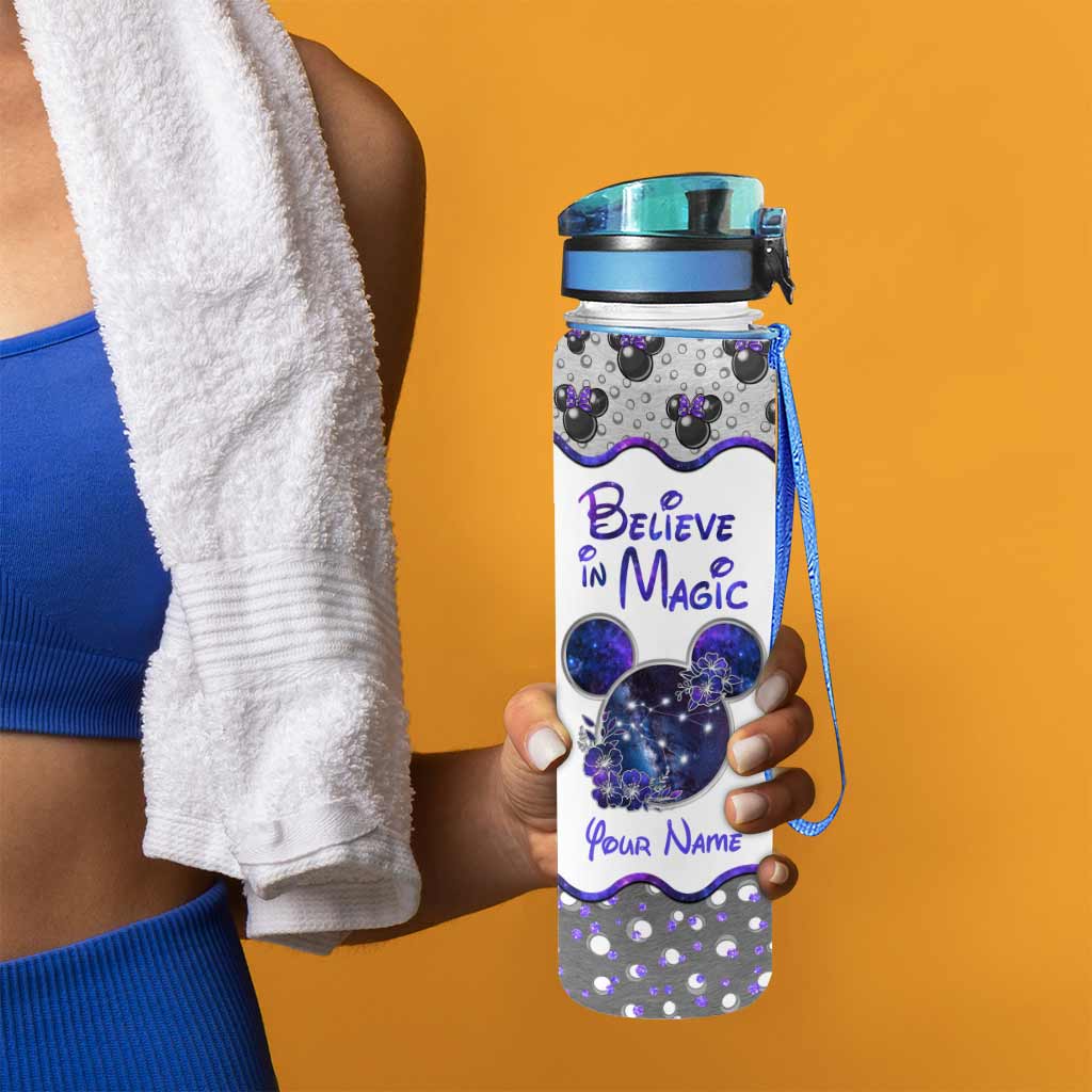 Personalized Water Tracker Bottle for Kids - Believe in Magic Theme Water Tracker Bottle GradoCreations