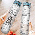 Personalized Nightmare Water Tracker Bottle Custom Name Gift Water Tracker Bottle GradoCreations
