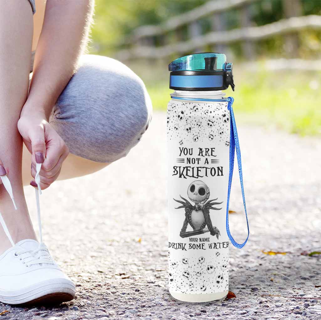 Personalized Nightmare Water Tracker Bottle Custom Name Gift Water Tracker Bottle GradoCreations