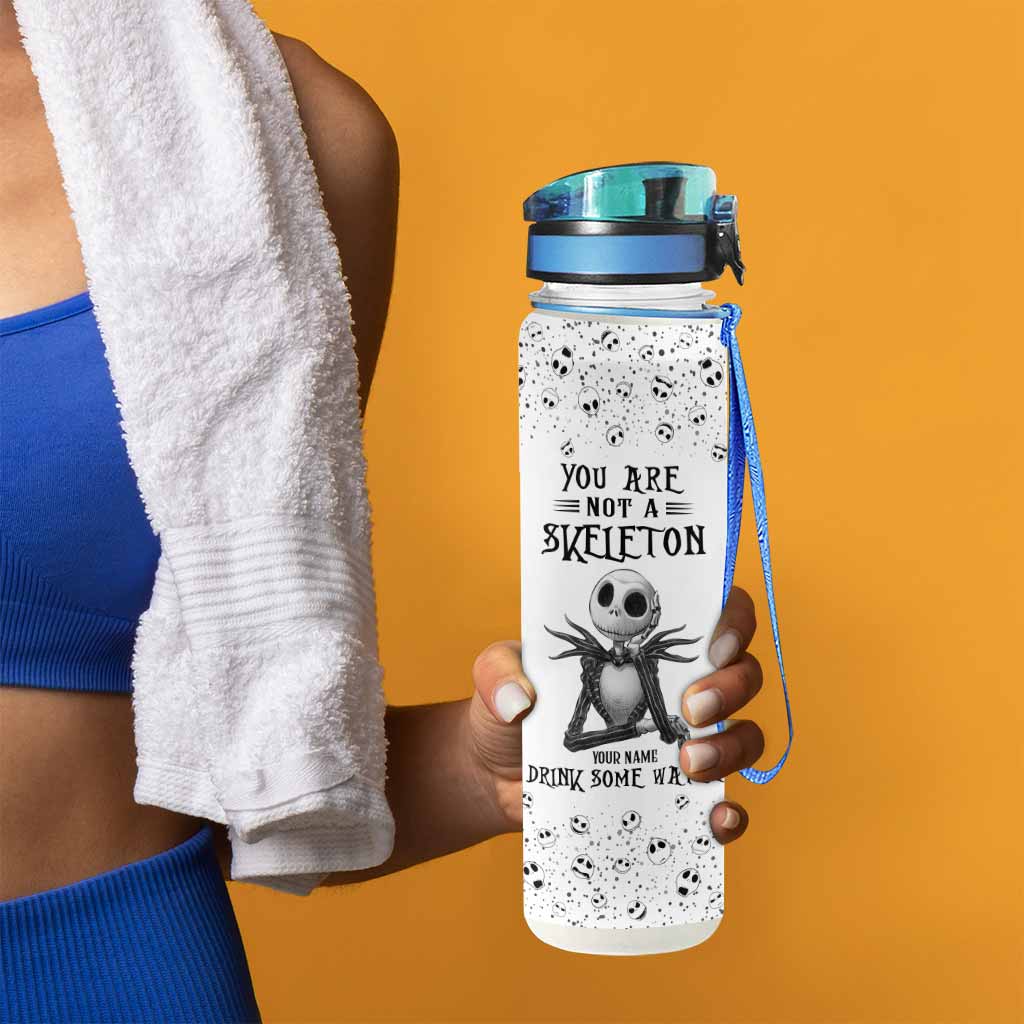 Personalized Nightmare Water Tracker Bottle Custom Name Gift Water Tracker Bottle GradoCreations