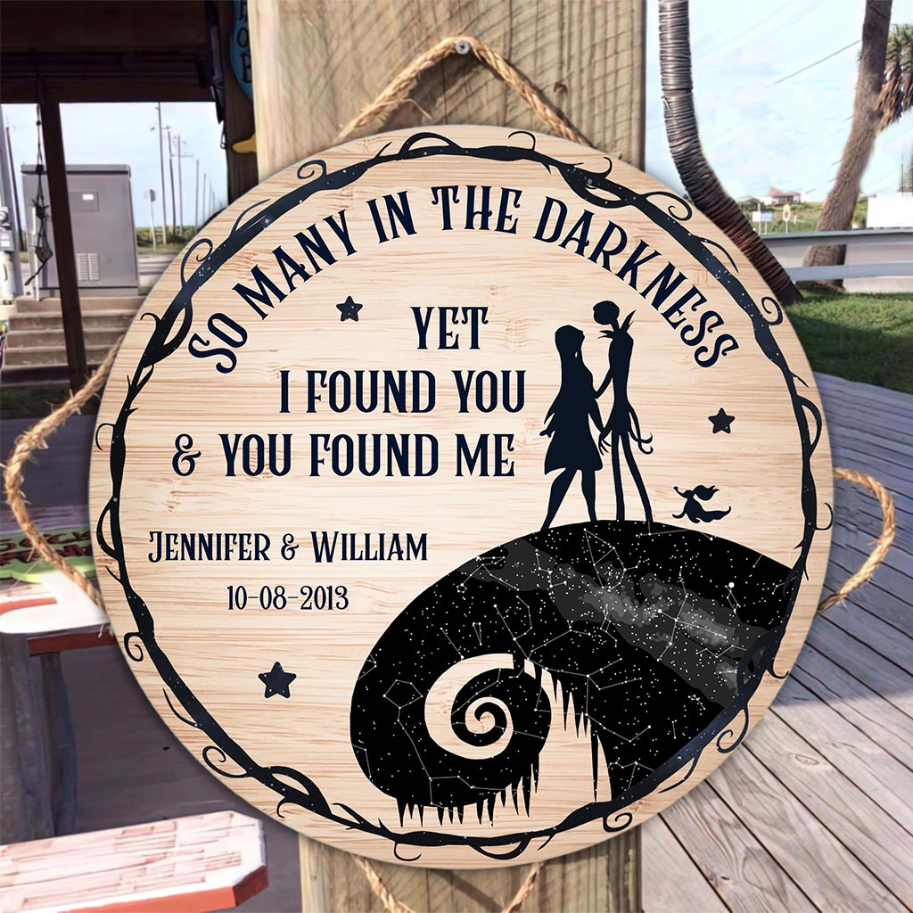 Personalized Round Wood Sign with Couple's Names for Home Decor Round Wood Sign GradoCreations