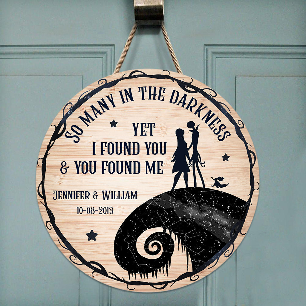 Personalized Round Wood Sign with Couple's Names for Home Decor Round Wood Sign GradoCreations
