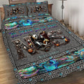 Personalized Till Death Do Us Part Quilt Set for Couples Halloween Wedding Gift Quilt Set GradoCreations