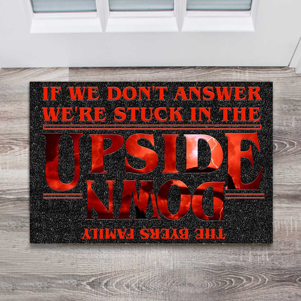 Personalized Stranger Things Doormat Custom Family Name Gift Doormat GradoCreations