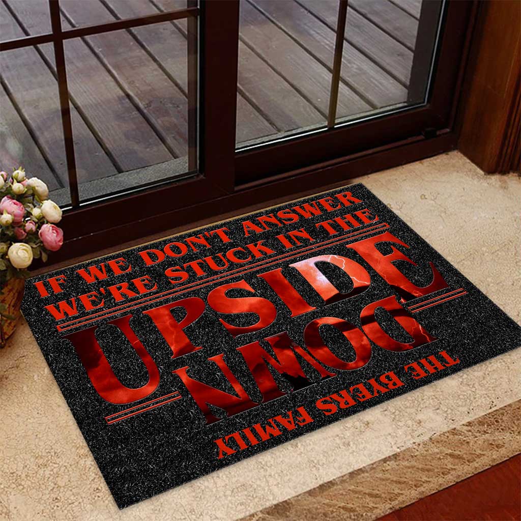Personalized Stranger Things Doormat Custom Family Name Gift Doormat GradoCreations