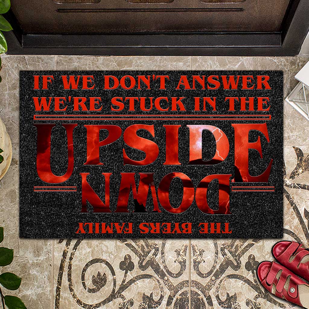Personalized Stranger Things Doormat Custom Family Name Gift Doormat GradoCreations