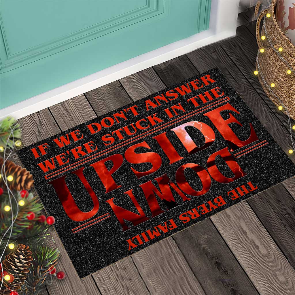 Personalized Stranger Things Doormat Custom Family Name Gift Doormat GradoCreations