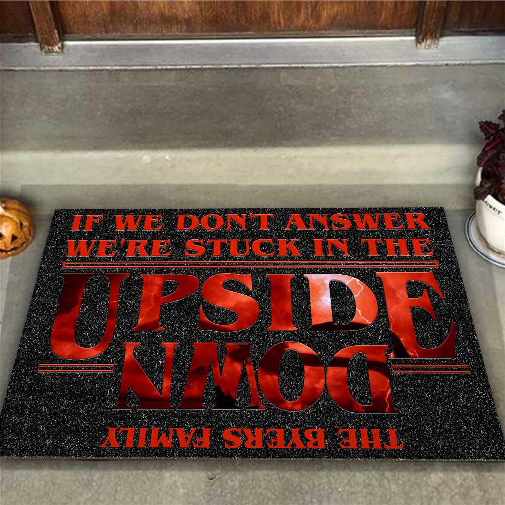Personalized Stranger Things Doormat Custom Family Name Gift Doormat GradoCreations