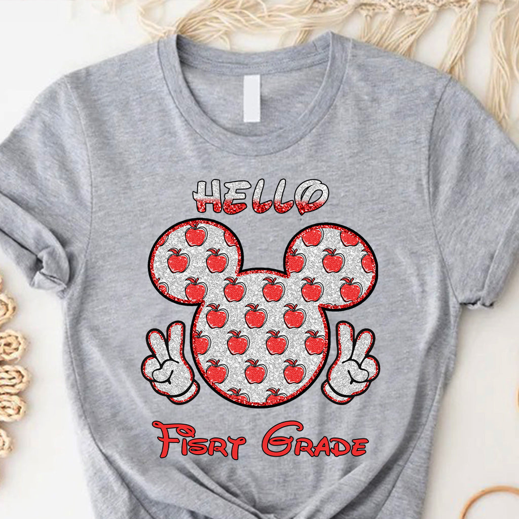 Personalized Teacher T-shirt & Hoodie with Glitter Print Gift for Back to School T-shirt & Hoodie GradoCreations