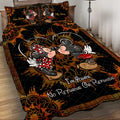 Personalized Mouse Quilt Set with Custom Names for Couples Quilt Set GradoCreations