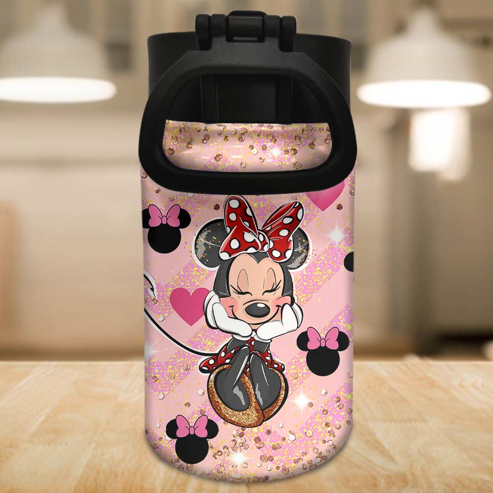 Personalized Kids Water Bottle with Magic Mouse Ears for Birthday Kids Water Bottle GradoCreations