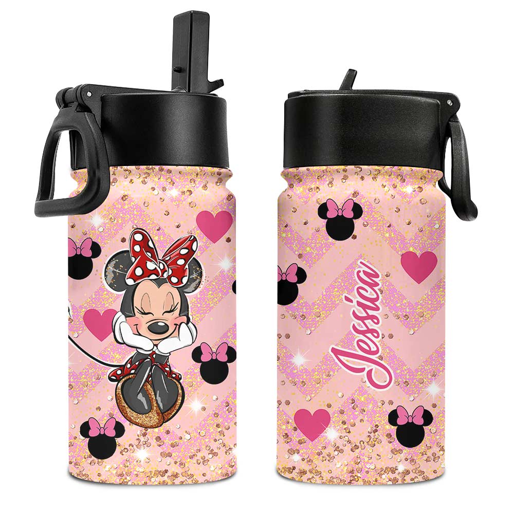 Personalized Kids Water Bottle with Magic Mouse Ears for Birthday Kids Water Bottle GradoCreations