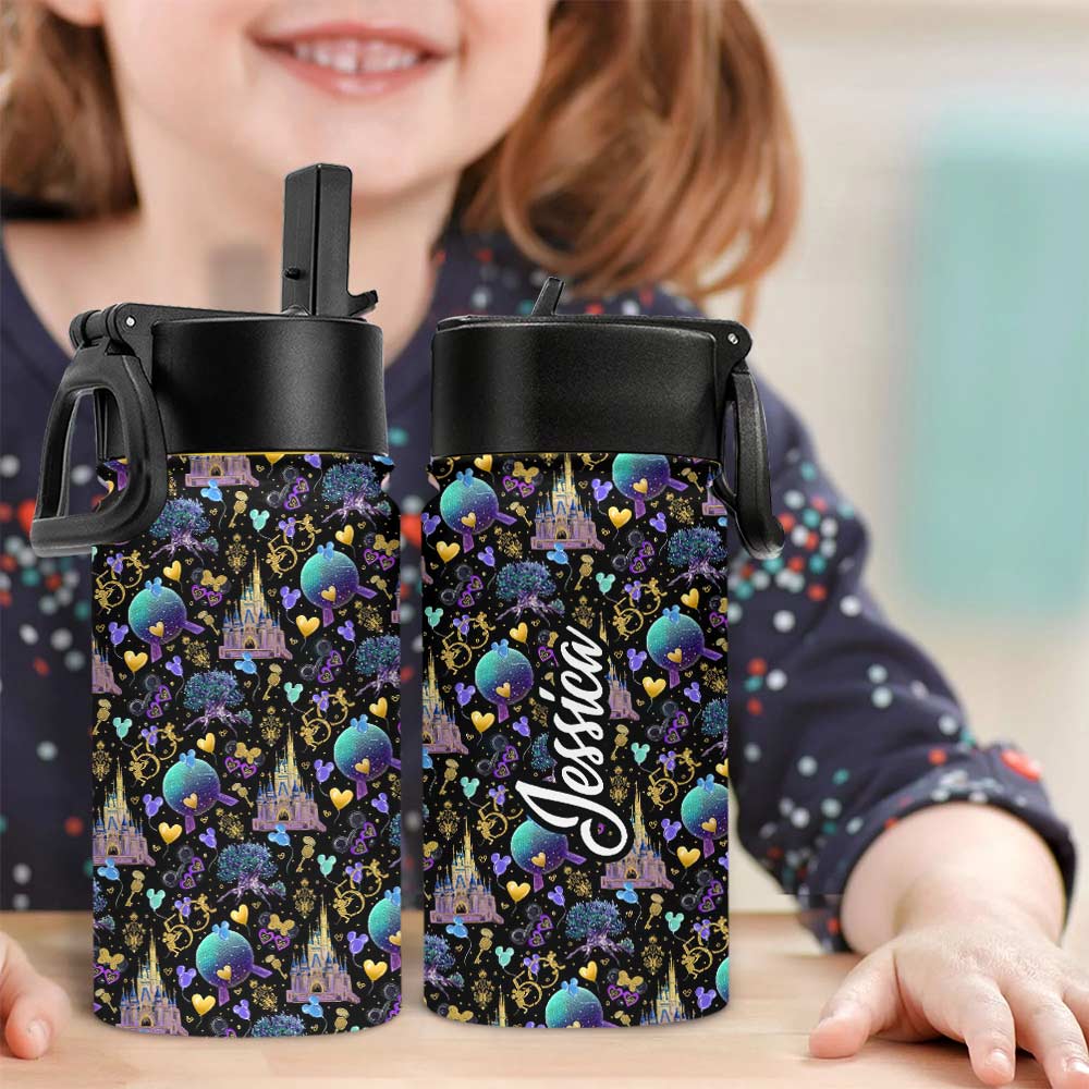 Personalized Kids Water Bottle with Magic Mouse Ears Design Kids Water Bottle GradoCreations