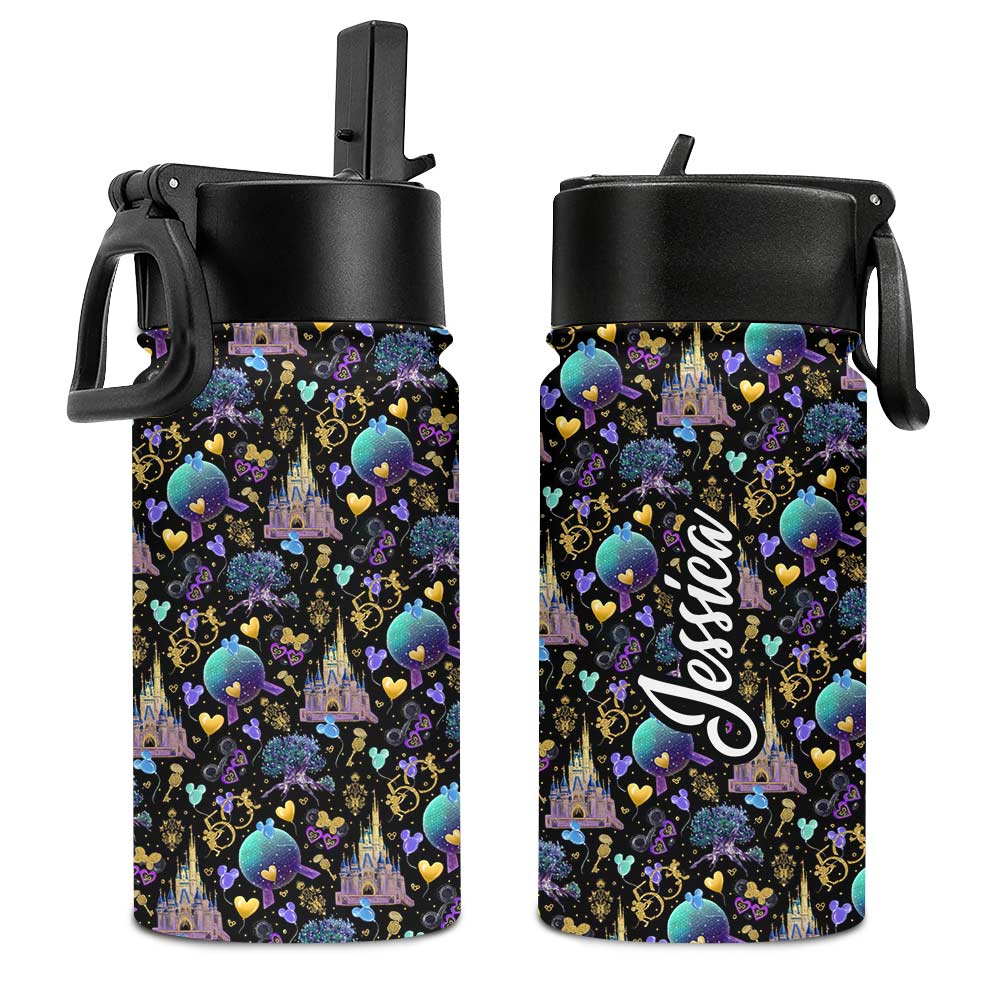 Personalized Kids Water Bottle with Magic Mouse Ears Design Kids Water Bottle GradoCreations